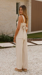 Veruca Longline Top - Beige
