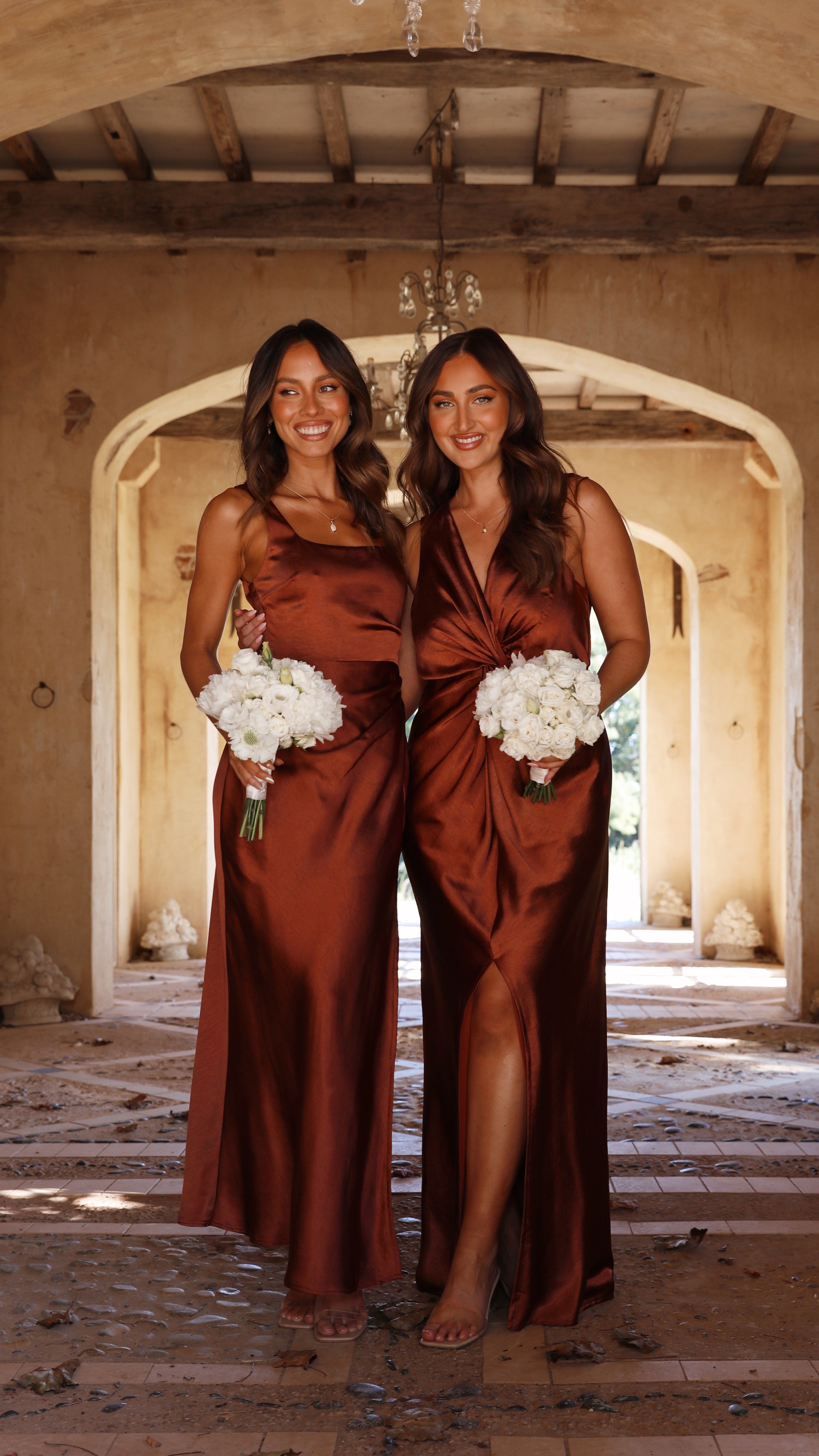 Lucia Maxi Dress - Rust